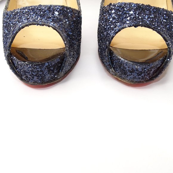 Christian Louboutin Very Prive 120 Glitter Pumps - Picture 14 of 16